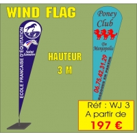 Réf. WJ3 – Wind Flag – 3 M